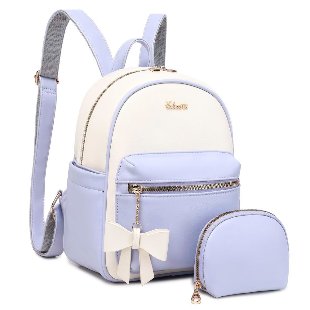 Mini Backpack Purse for Women - Girls Bowknot Fashion Backpack Small Leather🐋